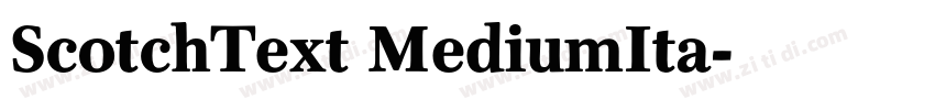 ScotchText MediumIta字体转换